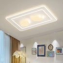 Axyaa Minimalist Modern White Ceiling Light for Living Room Bedroom Indoor Lighting