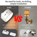 Axyaa LED Magnetic Wall Sconce Light Remote Control Dimmable Rechargeable Rotation Wall Mount Lamp