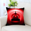 Axyaa Buddha Gold Elephant Mandala Meditation Decorative Pillow Case Zen Square