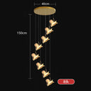 Axyaa Modern LED Pendant Chandeliers for Living and Dining Rooms