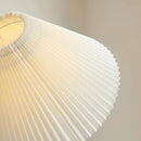 Axyaa French Nordic Floor Lamp Cream Pleated Cover High-end Bedroom Living Room Decor