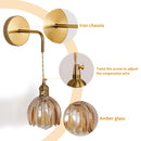 Axyaa Modern LED Glass Ceiling Chandelier for Living Room Bedroom Kitchen Island