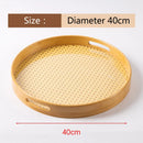 Axyaa Bamboo Cotton Tray: Portable Tea Set for Home, Hotel and Restaurant