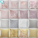 Axyaa Gold Geometric Flow Elements Pillow Case Cover Home Decor Accessories
