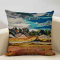 Retro Oil Painting Pattern Pillow Case 45x45cm for Home Sofa Decor - Axyaa