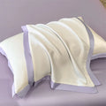 Axyaa Ice Silk Pillowcase Pair 2025 - Wide Edge Lace Cover
