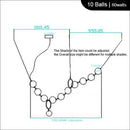Axyaa Pearl Glass Necklace LED Chandelier - Elegant Interior Decor Lighting