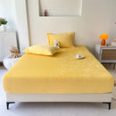 Axyaa Flannel Fitted Sheet, Soft Fleece Mattress Cover for Home & Hotel