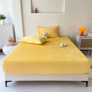 Axyaa Flannel Fitted Sheet, Cozy Winter Fleece Mattress Cover for Home and Hotel