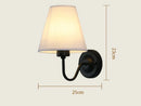 Axyaa Fabric Shade LED Wall Sconce for Home Decor