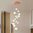 Axyaa Modern LED Staircase Chandeliers for Living Room Lighting