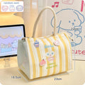 Axyaa Kawaii Cat Thermal Lunch Bag - Portable Insulated Bento Pouch for Kids & Adults