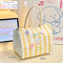 Axyaa Kawaii Cat Thermal Lunch Bag - Portable Insulated Bento Pouch for Kids & Adults