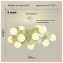 Axyaa Matcha Green Molecule LED Chandelier for Home Decor & Lighting