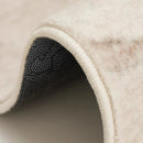 Cream Fluffy Modern Living Room Carpet by Axyaa - Soft Bedside Rug