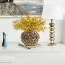 Axyaa Gold Plated Ceramic Rose Vase | Modern Home Wedding Decor & Ornaments