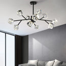 Axyaa Crystal Chandelier Pendant Light for Living Room, Bedroom, and Ceiling