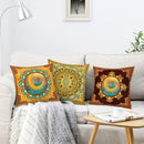 Axyaa Short Plush Printed Pillowcase 45x45cm for Indoor Living Room Sofas