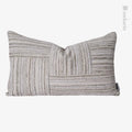 Axyaa Beige Textured Stripe Stitched Sofa Pillow for Bedroom and Restaurant Seat
