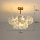 Axyaa Crystal Chandelier: French-style Light Luxury for Modern Living Room, Dining Room & Hall