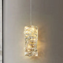 Axyaa Crystal Pendant Chandelier: Postmodern Minimalist Bedroom Living Room Decor