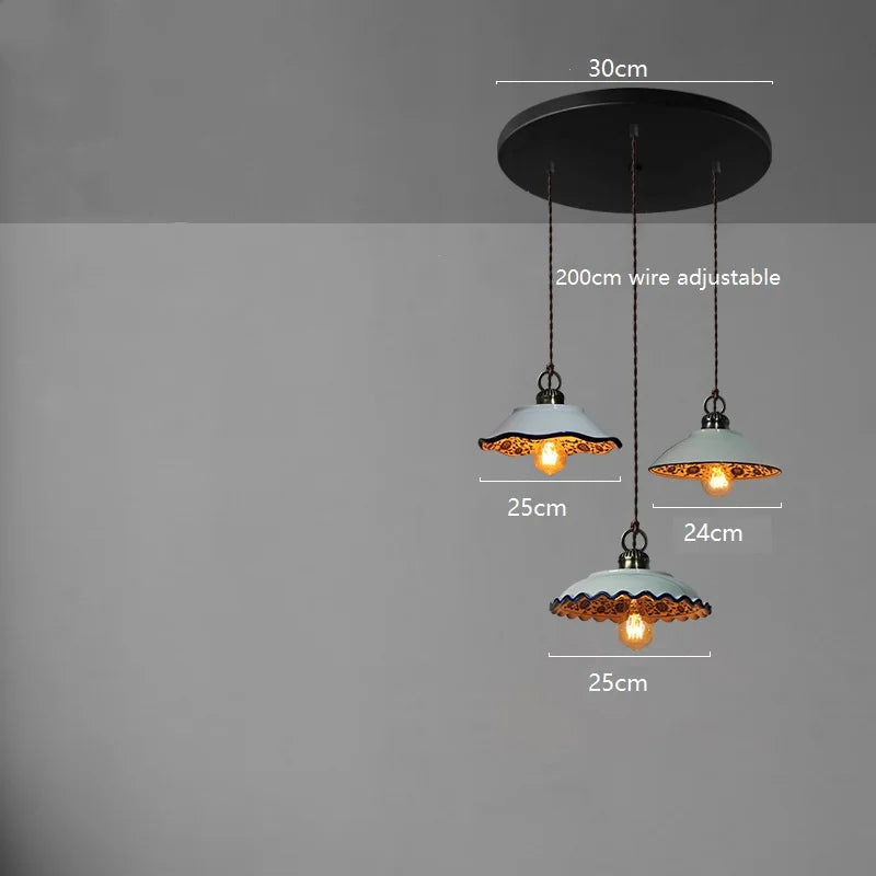 Axyaa Ceramic LED Pendant Lamp for Modern Home Decor Lighting