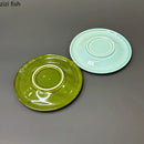 Axyaa Striped Ceramic Sushi Plate Set - Restaurant Tableware