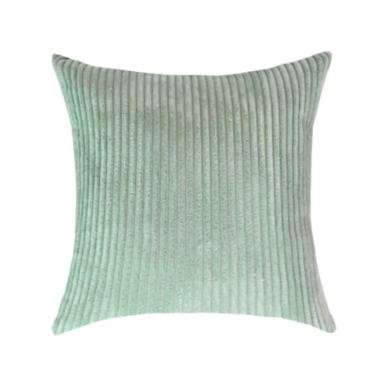 Axyaa Soft Corduroy Cushion Cover Striped Throw Pillow Case for Home Decor