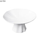 Axyaa Ceramic High-foot Main Dish Plate for Hotel Restaurant Kitchen