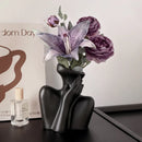 Axyaa Nordic Human Body Ceramic Vase for Stylish Home Decor & Flower Display
