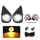 Axyaa Car Fog Lamps Halogen LED DRL Headlights for Toyota Yaris 2014-2017 US Model