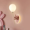 Axyaa Glass Balloon Bear Wall Lamps for Children's Room Lighting