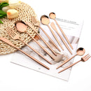 Axyaa Rose Gold Stainless Steel Cutlery Set - 12 Pieces