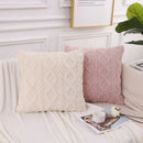 Axyaa Fuzzy Autumn Pillow Cover 45x45 for Sofa Home Decor