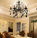 Axyaa LED Chandelier with Glass Crystal for Living Room