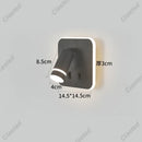 Axyaa LED Wall Light USB Charging Port Adjustable Angle for Reading & Decor