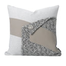 Axyaa Nordic Mica Square Pillow for Living Room Sofa, Light Luxury Bedside Cushion