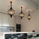 Axyaa Vintage Lantern Chandelier for Living Room Bedroom Stairwell Aisle