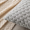 Axyaa Striped Corduroy Throw Pillow Cover - 16x16Inch Square Cushion Case