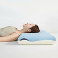 Axyaa Memory Cotton Neck Pillow with Double Core for Deep Sleep