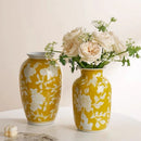 Axyaa Chinese-Style Retro Blue and White Porcelain Vase - Home Decoration Accessory