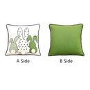 Axyaa Nordic Easter Bunny Throw Pillowcase 45X45 Cartoon Decoration Cojines