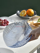 Axyaa Melon Seed Fruit Plate Glass Plate | Modern Living Room Creative Snack Plate