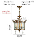 Axyaa Crystal Pendant Chandelier for Home Decor Lighting