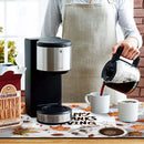 Thanksgiving Watercolor Coffee Drying Mat by Axyaa - Non-Slip Absorbent Kitchen Mat