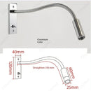 Axyaa Adjustable LED Reading Wall Lamp with Switch for Living Room, Study, Bedroom