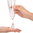 Axyaa 150ml Disposable Champagne Flutes Clear Toasting Glasses for Weddings