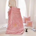 Axyaa Pillow Quilt: Sofa Nap Blanket & Car Sleeping Cushion, Winter Thick Dual-Purpose