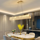 Axyaa Crystal Chandelier Pendant Light for Living and Dining Room