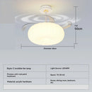 Axyaa Modern Cloud LED Ceiling Fan Light with Remote Control